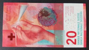 Suiza 2016 Billete $20 Francos UNC