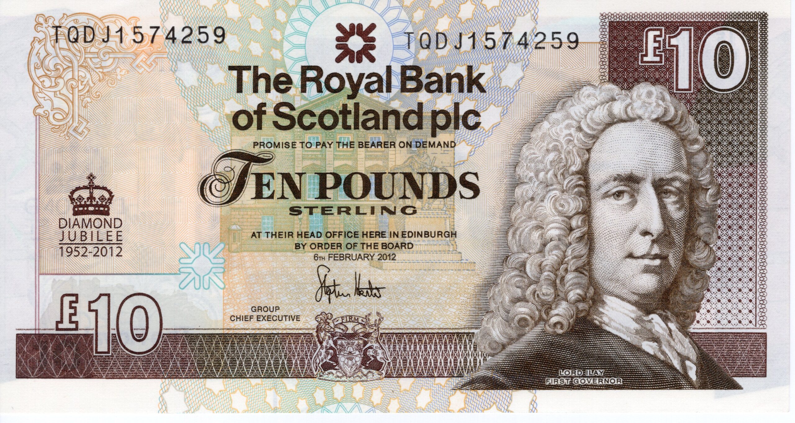 Escocia 2012 Billete 10 Libras Conmemorativo