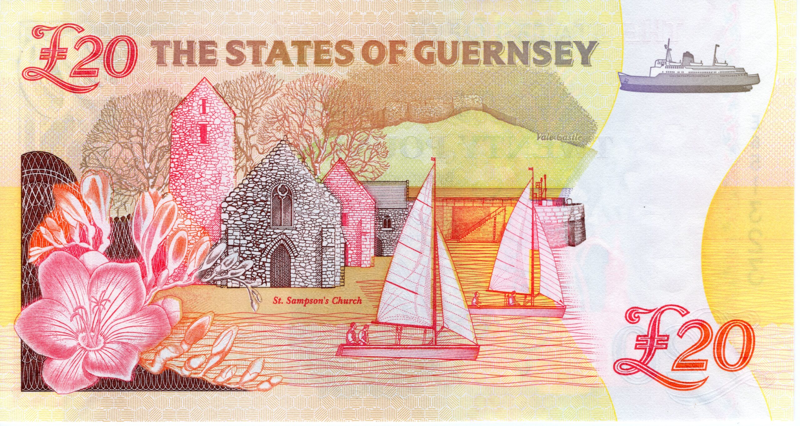 Guernsey 2023 Billete 20 Libra UNC